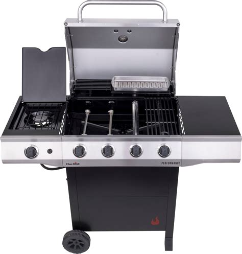 char broil stainless steel 4 burner barbecue with cabinet|463351021.